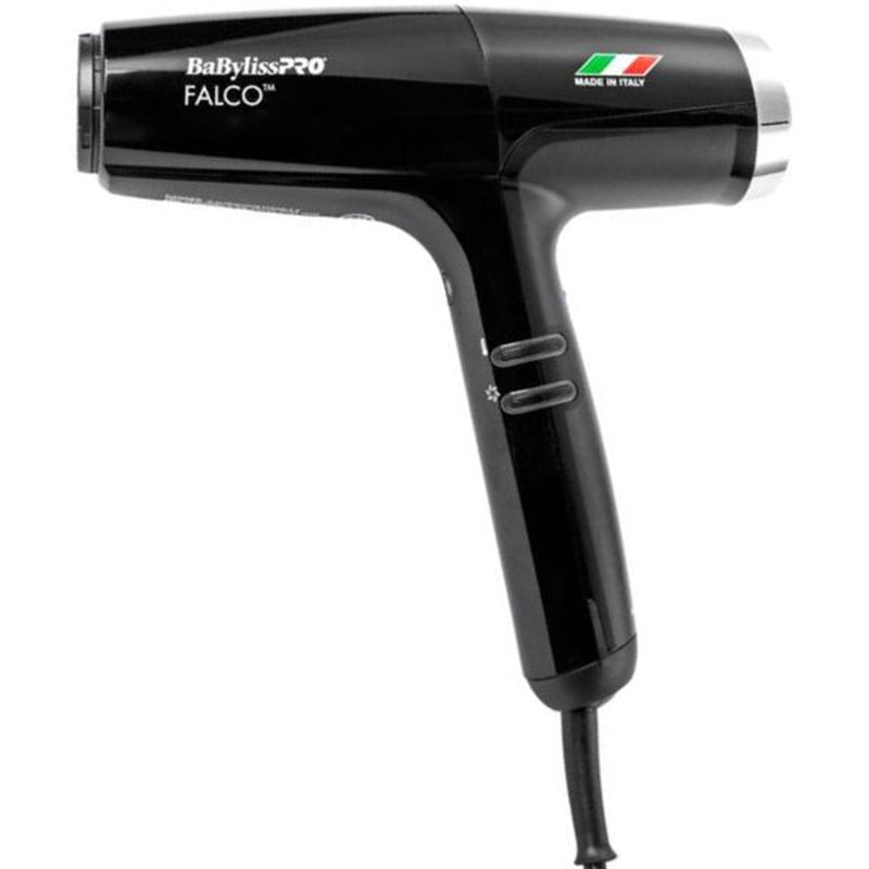 BaByliss Pro Nano Titanium FALCO Professional Italian High-Speed Dryer - Black #BNT8550B