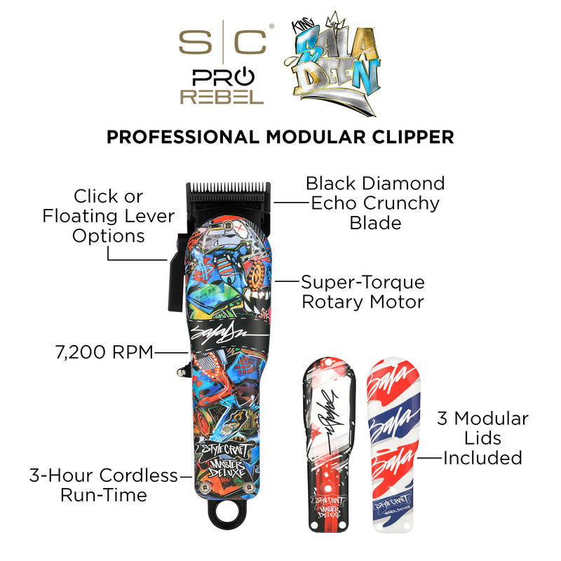 Stylecraft REBEL X King Saladeen Limited Edition Professional Modular Cordless Clipper #SC613M