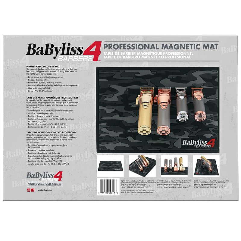 Babyliss4Barbers Black Camo Magnetic Strip Barber Mat #BMAGMATB