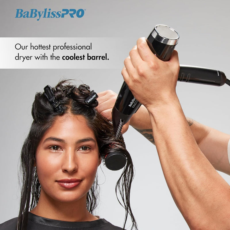 BaByliss Pro Nano Titanium FALCO Professional Italian High-Speed Dryer - Black #BNT8550B