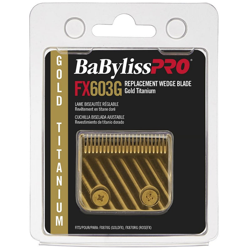 BaByliss Pro Replacement Gold Titanium Wedge Blade #FX603G