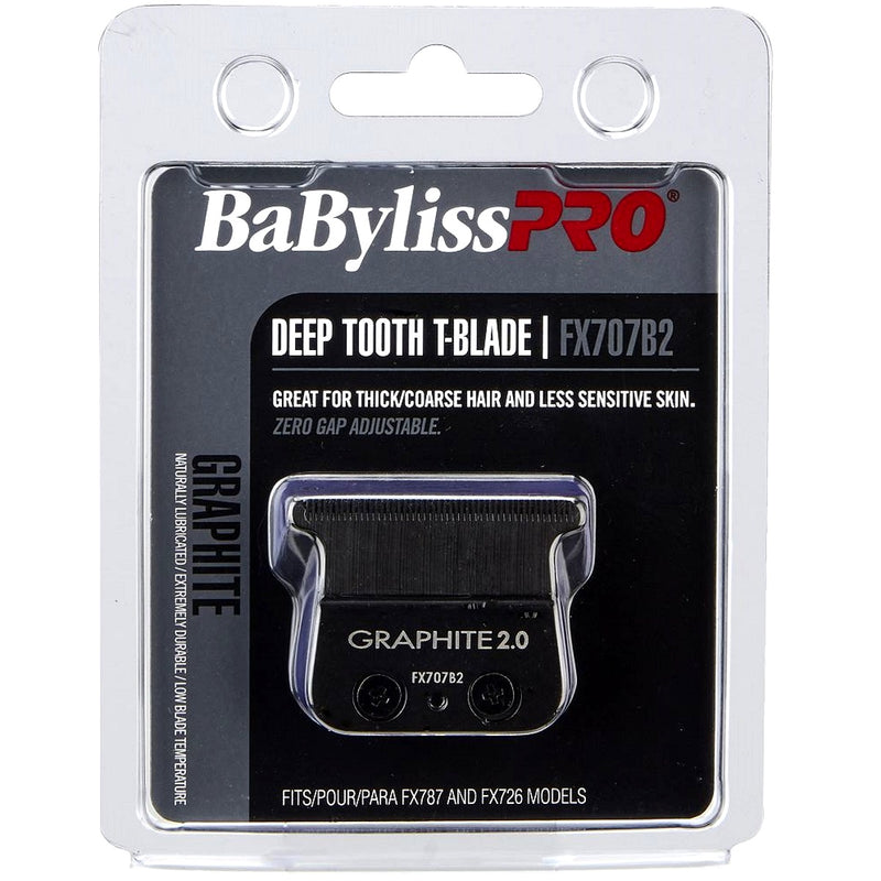 BaByliss Pro Replacement Black Graphite Deep Tooth T-Blade #FX707B2