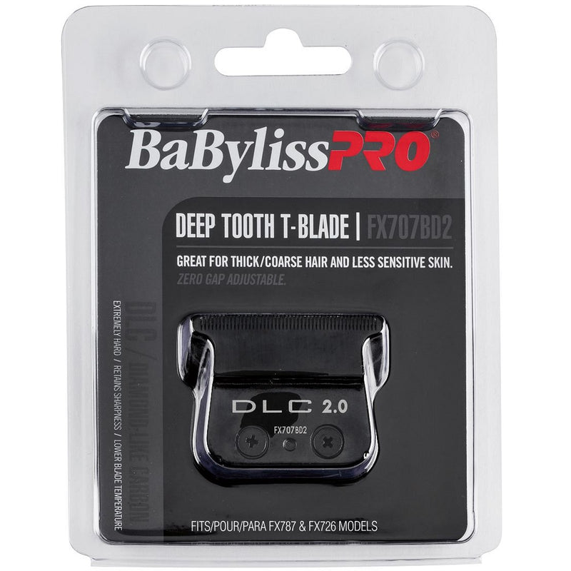BaByliss Pro Replacement Black DLC Deep Tooth T-Blade #FX707BD2