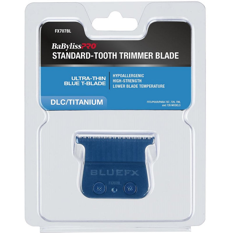 BaByliss Pro Replacement Blue DLC/Titanium Standard-Tooth T-Blade #FX707BL