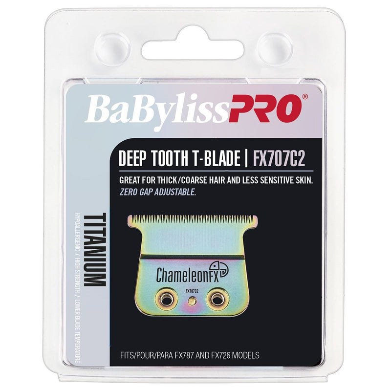 BaByliss Pro Replacement ChameleonFX Titanium Deep Tooth T-Blade #FX707C2