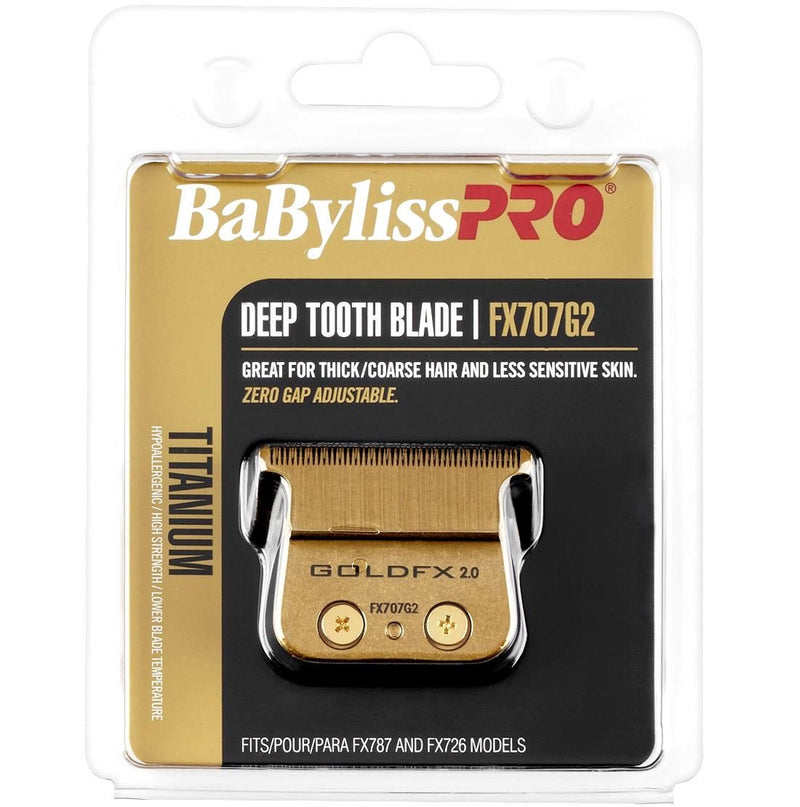 BaByliss Pro Replacement Gold Titanium Deep Tooth T-Blade #FX707G2