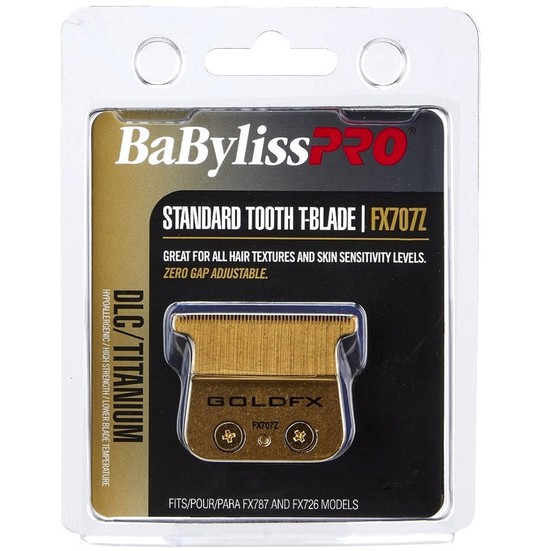 BaByliss Pro Replacement Gold DLC/Titanium Ultra-Thin Standard-Tooth T-Blade #FX707Z