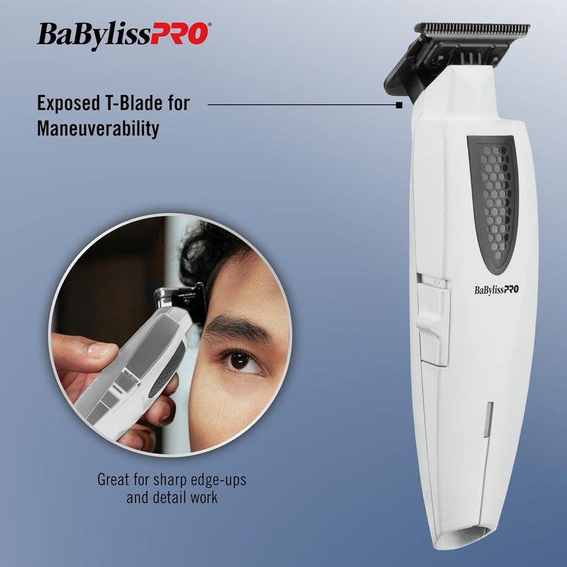 BaByliss Pro LITHIUMFX+ Limited Edition Grey Cord/Cordless Lithium Ergonomic Trimmer #FX773NGY