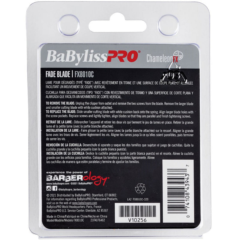 BaByliss Pro Replacement ChameleonFX Titanium Fade Blade #FX8010C