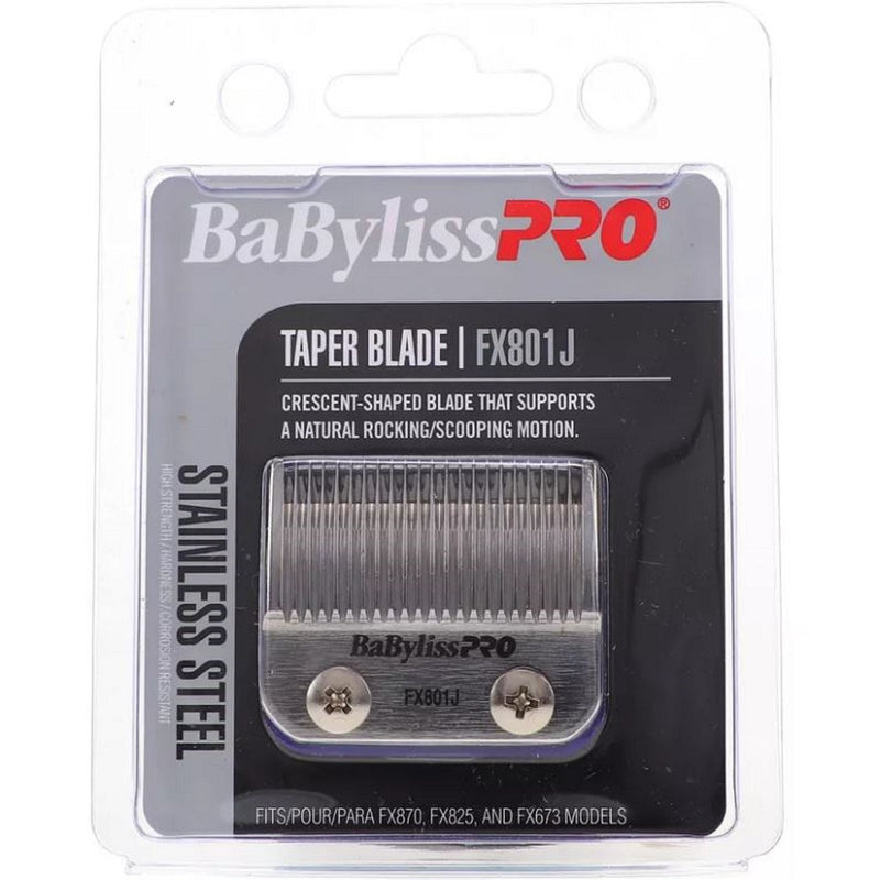 BaByliss Pro Replacement Silver Stainless Steel Taper Blade #FX801J