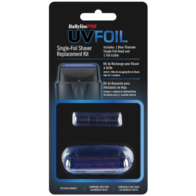 BaByliss Pro UVFOIL Matte Black Replacement Single Foil and Cutter for FXLFS1 #FXLRF1MB