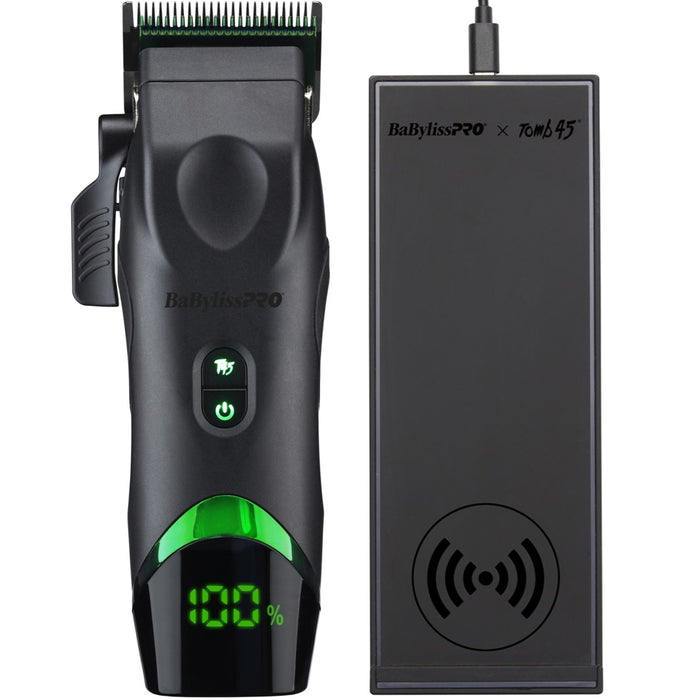 BaByliss Pro X Tomb45 Wireless Charging Clipper #FXT45C & Wireless Charging Mat #FXT45MAT