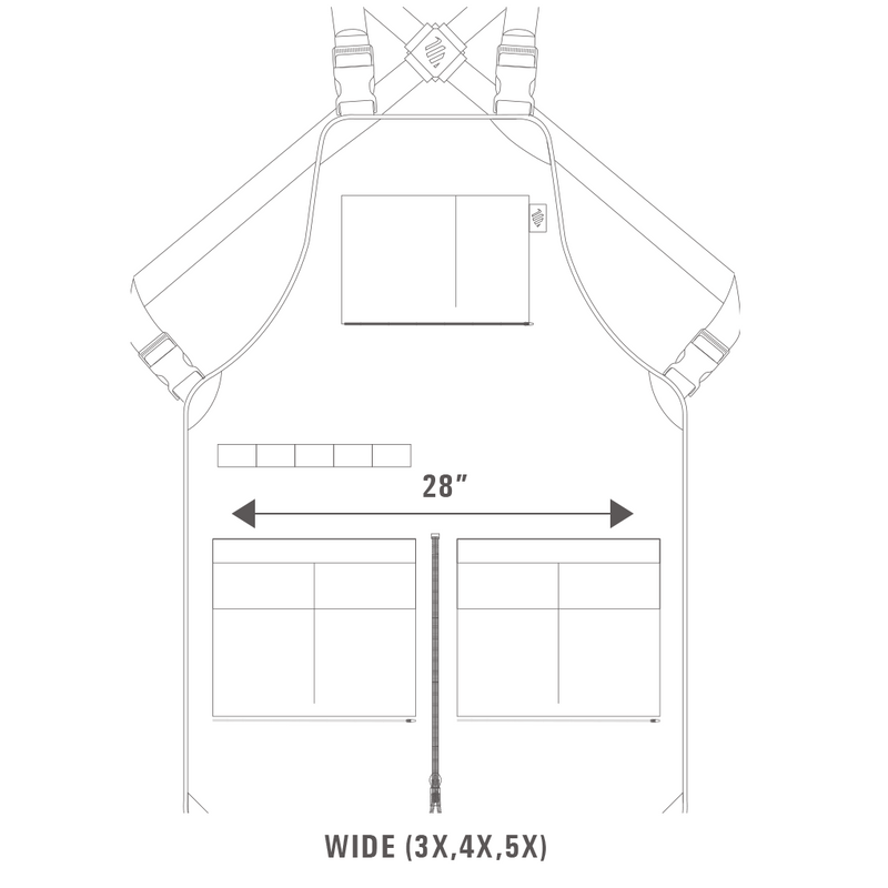 Barber Strong The Barber Apron - Regular #BSA01-BLK