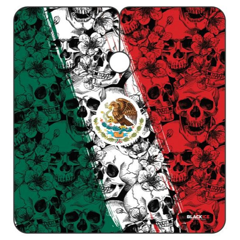 Black Ice Premium Graphic Pattern Barber Cape - Calaveras #BVE009CAL