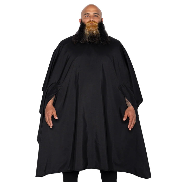Barber Strong The Hands Free Barber Cape - Solid Black #BSC12-BLKHF