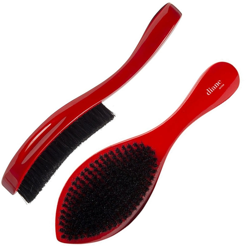 Diane Prestige Red Soft 100% Boar Wave Brush #D1706