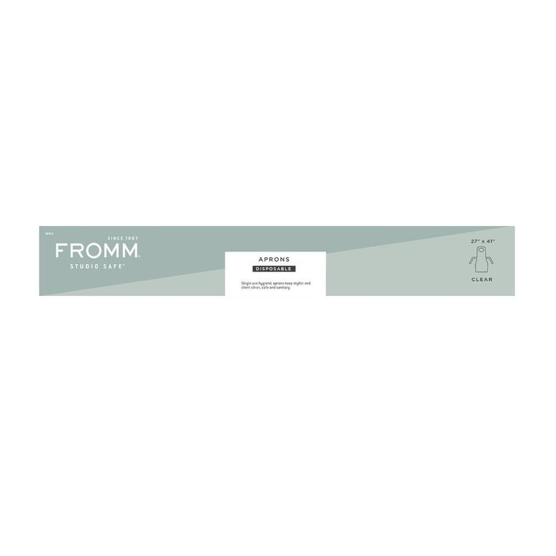 Fromm Disposable Aprons Clear - 100 Pack #F6411