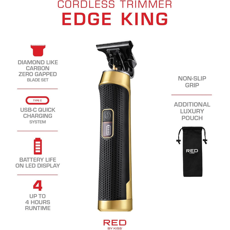 Red by Kiss Edge King Cordless Trimmer #CT01