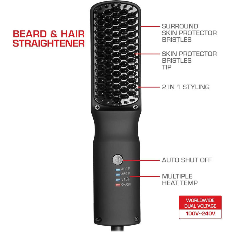 Red by Kiss Beard & Hair Straightener #HC16