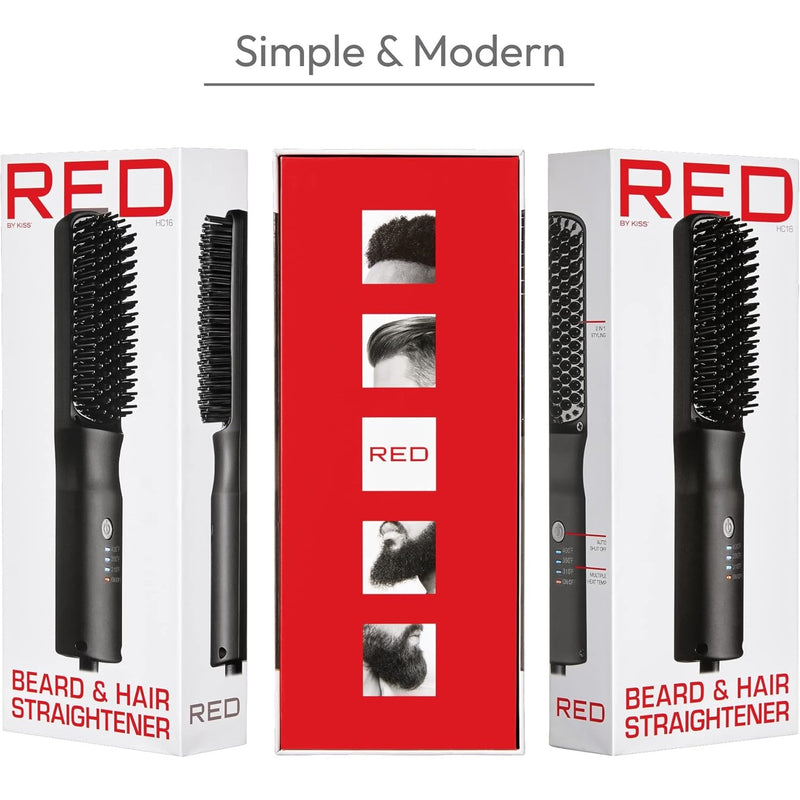 Red by Kiss Beard & Hair Straightener #HC16