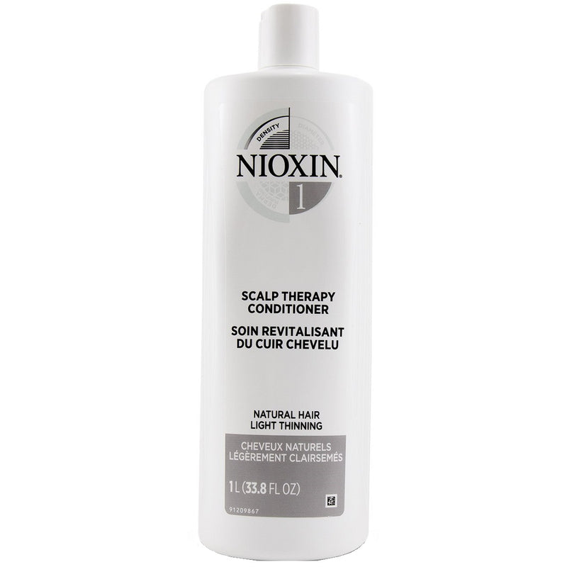 Nioxin Scalp Therapy Conditioner System 1 for Natural Hair with Light Thinning 33.8 oz