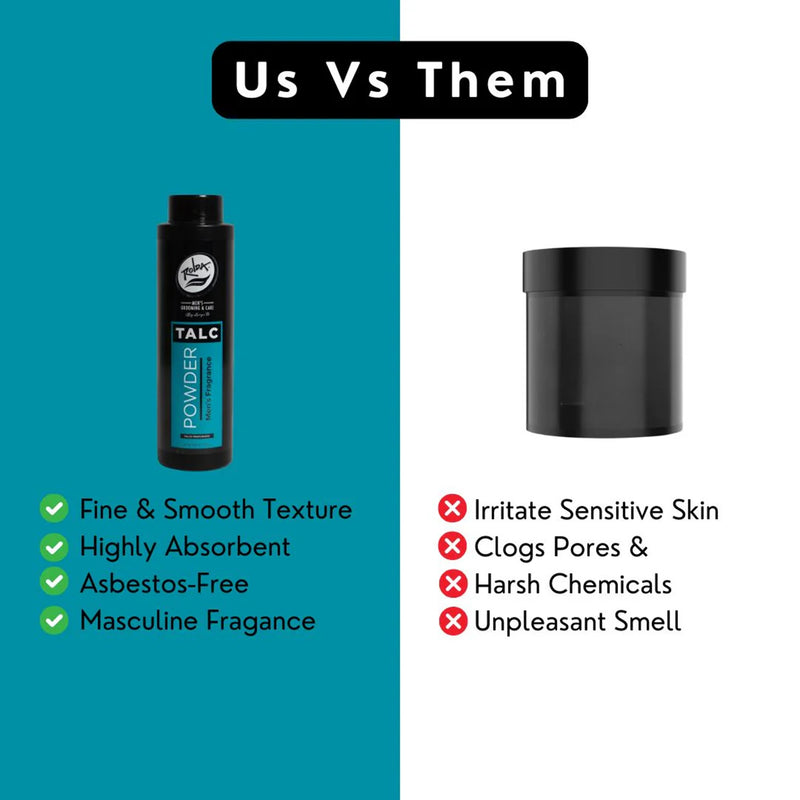 Rolda Men's Barber Talc Powder 8.81 oz