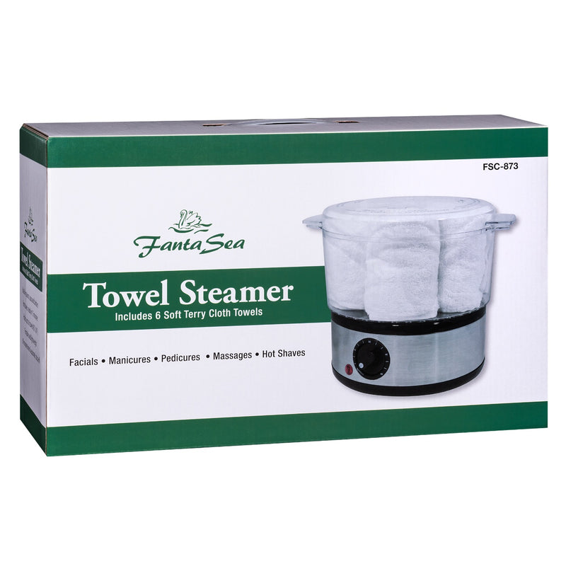 Burmax FantaSea Towel Steamer with 6 Soft Terry Cloth Towels #FSC-873