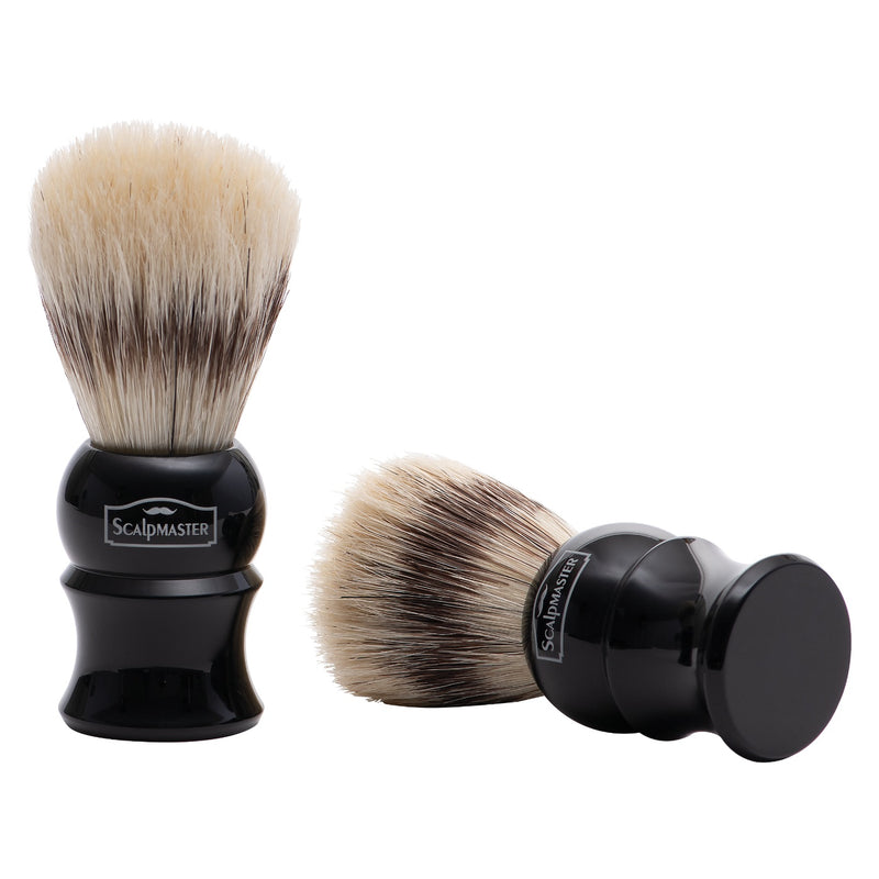 Scalpmaster Deluxe Shaving Brush with 100% Boar Bristles #SB-16