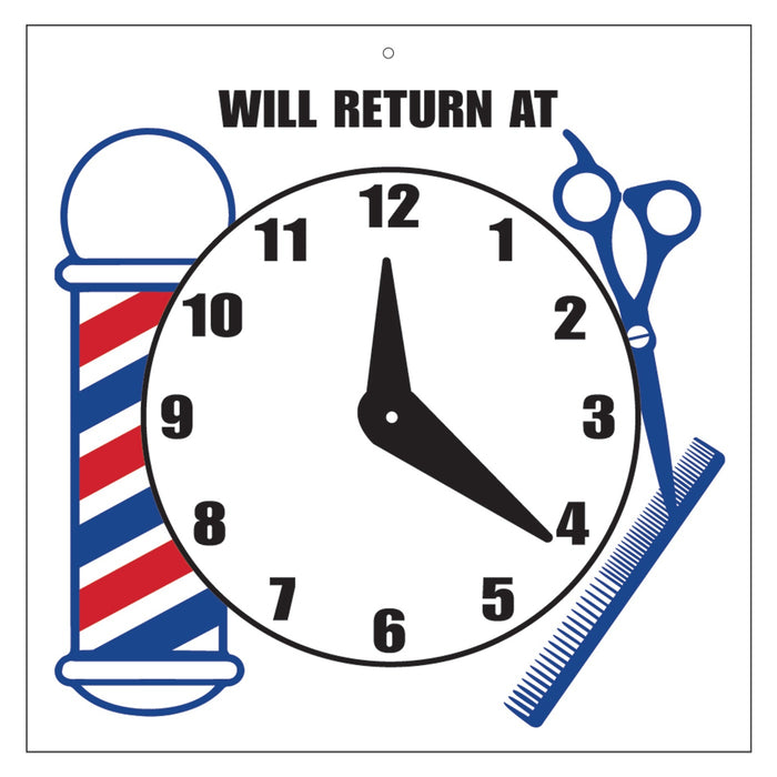 Scalpmaster Will Return At Sign with Clock #SC-9017