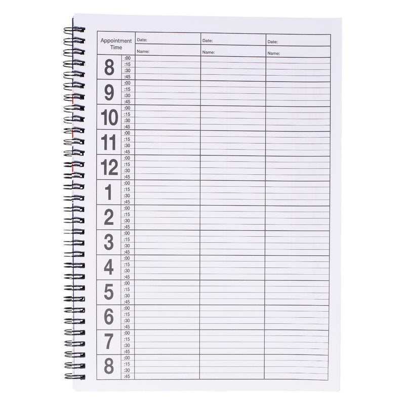 Scalpmaster 3 Column Barber Shop Appointment Book 100 Pages #SC-9019