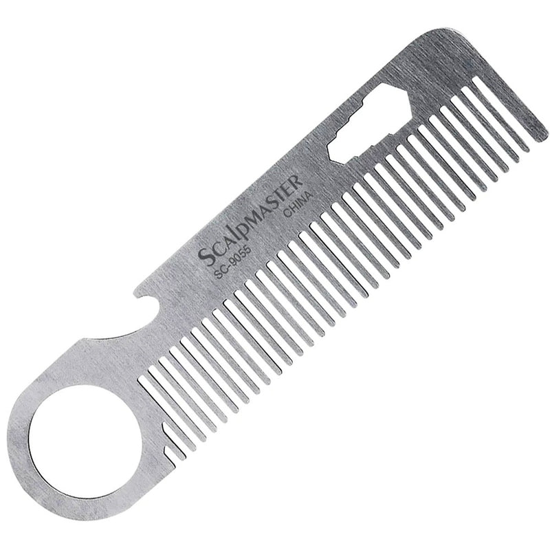 Scalpmaster 5.5" Stainless Steel Beard Comb #SC-9055