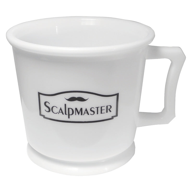 Scalpmaster White Professional Shaving Mug #SC-MUG