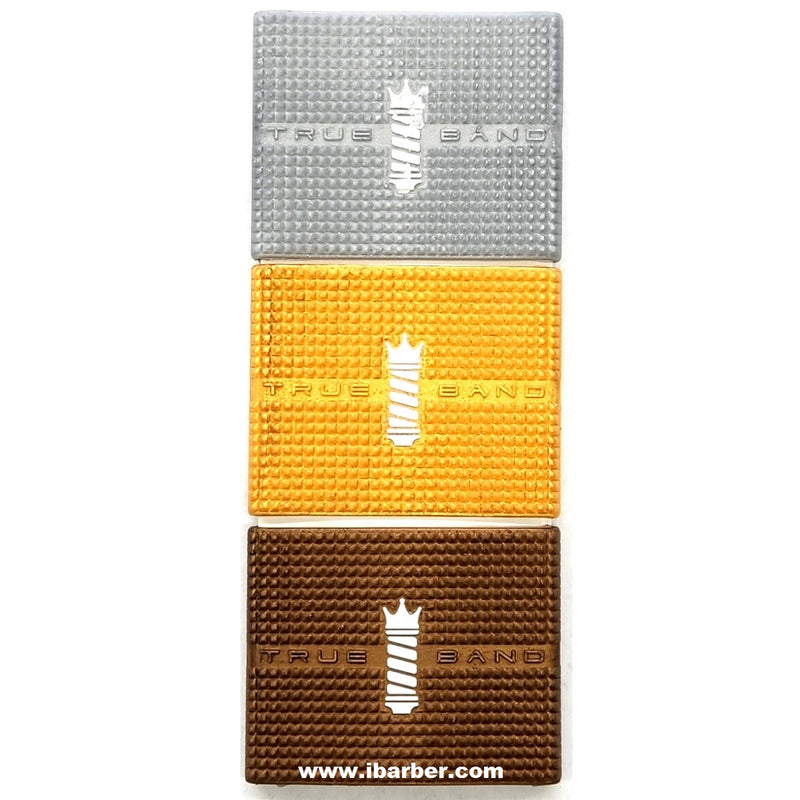 Barber Xpress True Band Clipper Grips 3 Pack - Metalic