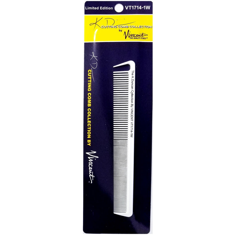 Vincent Ceramic 7-1/4" All Purpose Hook Comb - White #VT1714-1W
