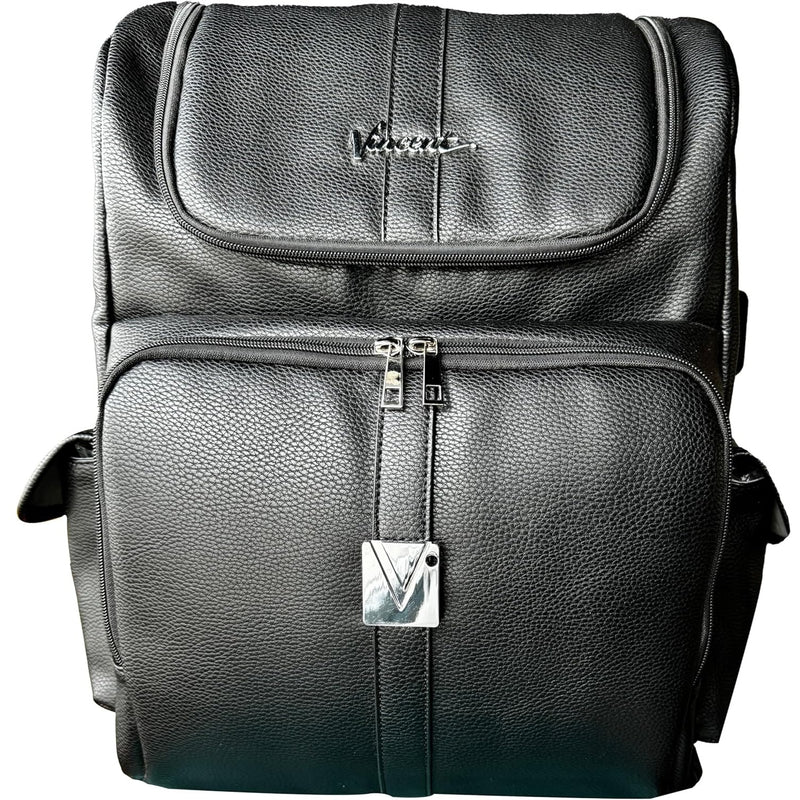 Vincent Backpack Vegan Leather - Black #VT10306