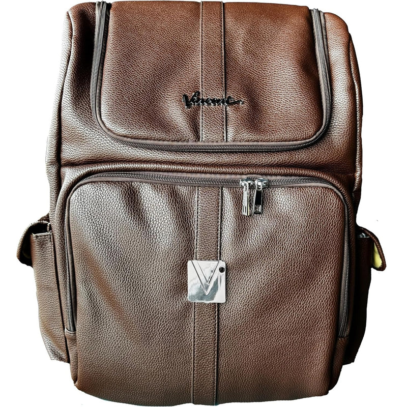 Vincent Backpack Vegan Leather - Brown #VT10308