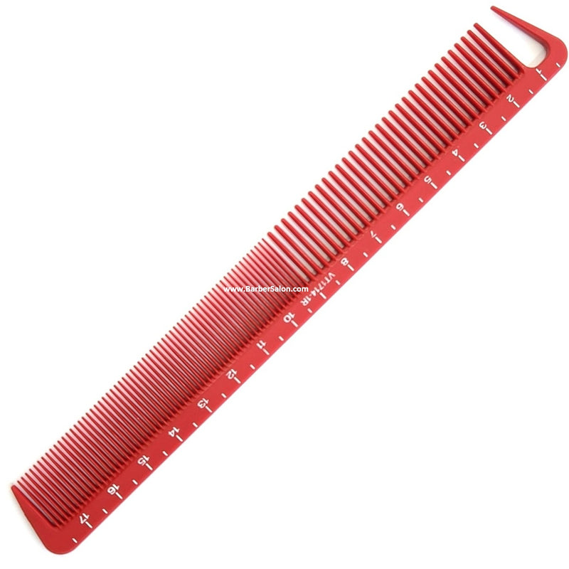 Vincent Ceramic 7-1/4" All Purpose Hook Comb - Red #VT1714-1R