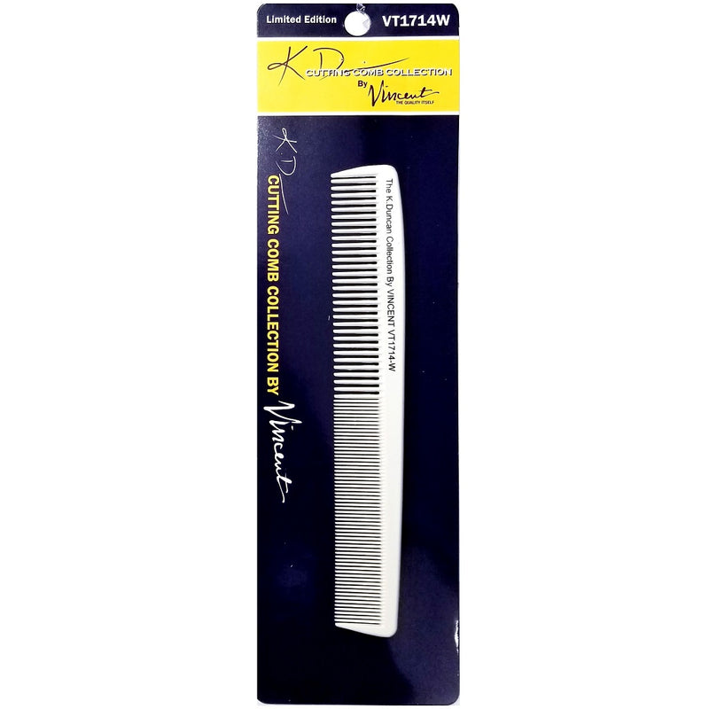 Vincent Ceramic 7-1/4" All Purpose Comb - White #VT1714W