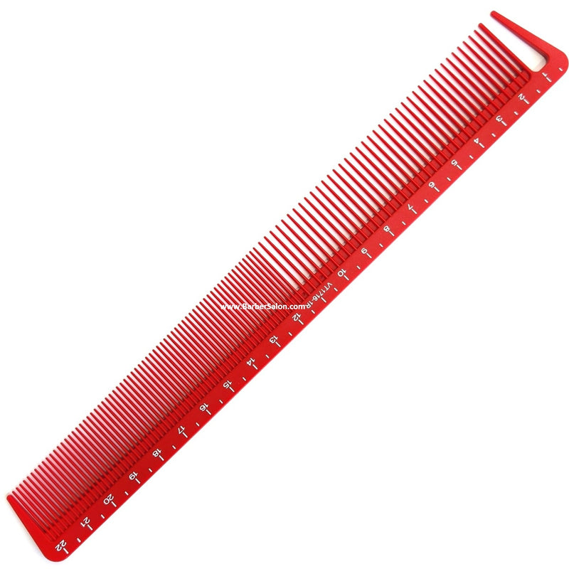 Vincent Ceramic 8-1/2" Hook Cutting Comb - Red #VT1716-1R