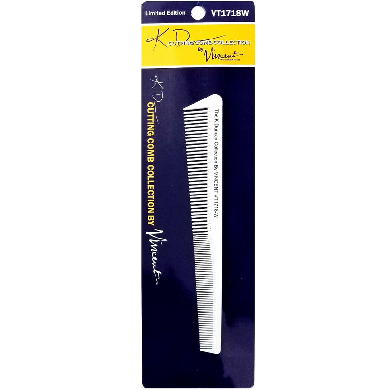 Vincent Ceramic 7" Tapering Comb - White #VT1718W