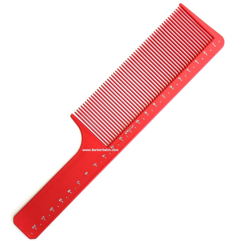Vincent 9" Ceramic Flat Top Comb - Red #VT1719-R