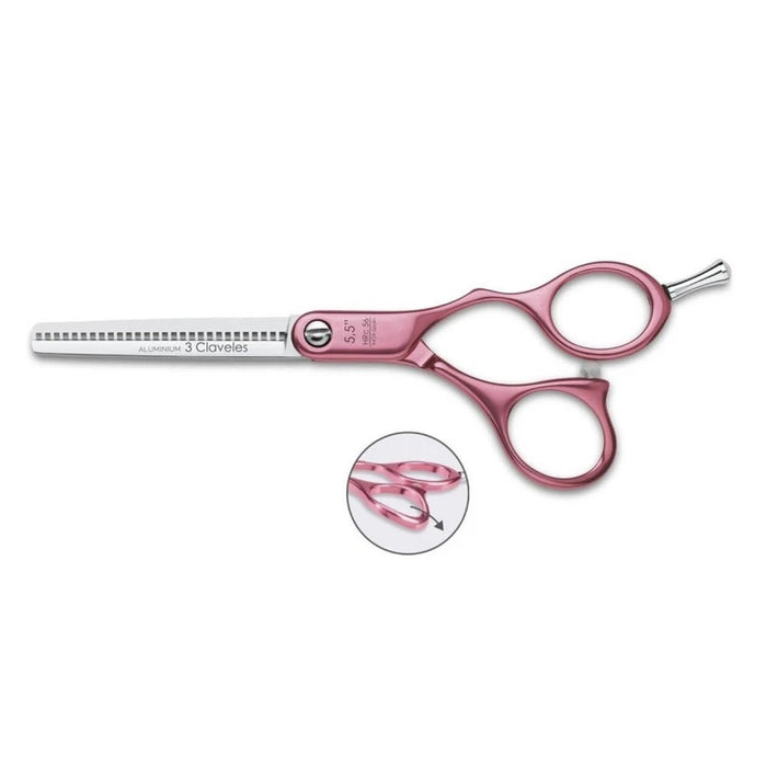 3 Claveles Dur Es 28 Hairdressing Thinning Scissors 5.5" - Pink #12692