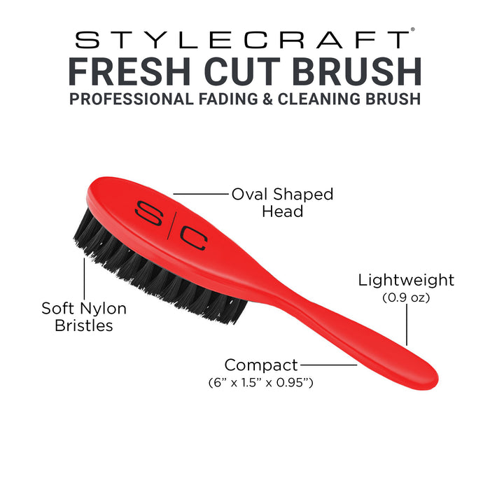 Stylecraft The Fresh Cut Professional Fade and Cleaning Brushes [2 Color Options]
