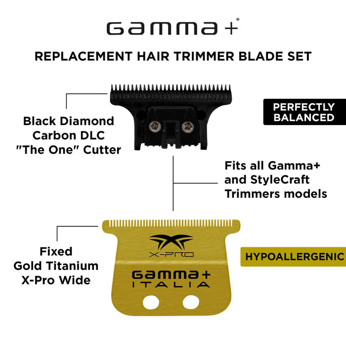 Stylecraft Pro PRECISION Saber Metal Trimmer #SC403BP + Gamma+ Gold X-Pro Blade #GP527GB [Combo]