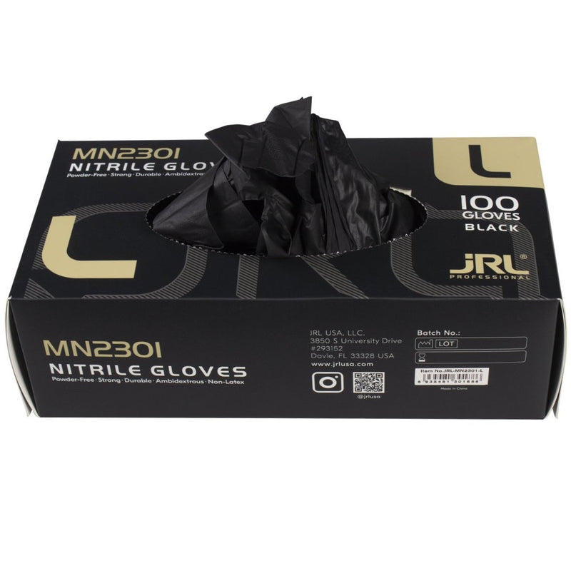 JRL Professional Nitrile Gloves Black 100 Pcs #JRL-MN2301 [S to XL Available]