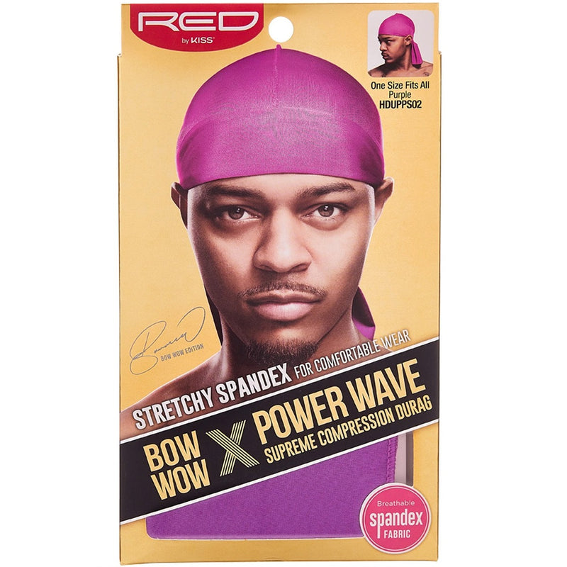 Red by Kiss Bow Wow X Power Wave Spandex Durags [6 Color Options]