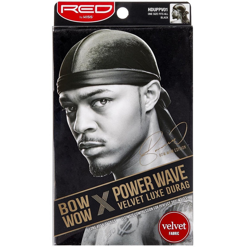 Red by Kiss Bow Wow X Power Wave Velvet Luxe Durags [10 Color Options]