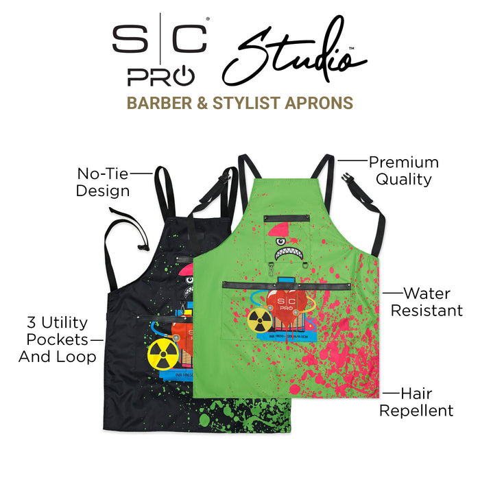 Stylecraft Radioactive Barber Apron #SC338 [2 Color Options]