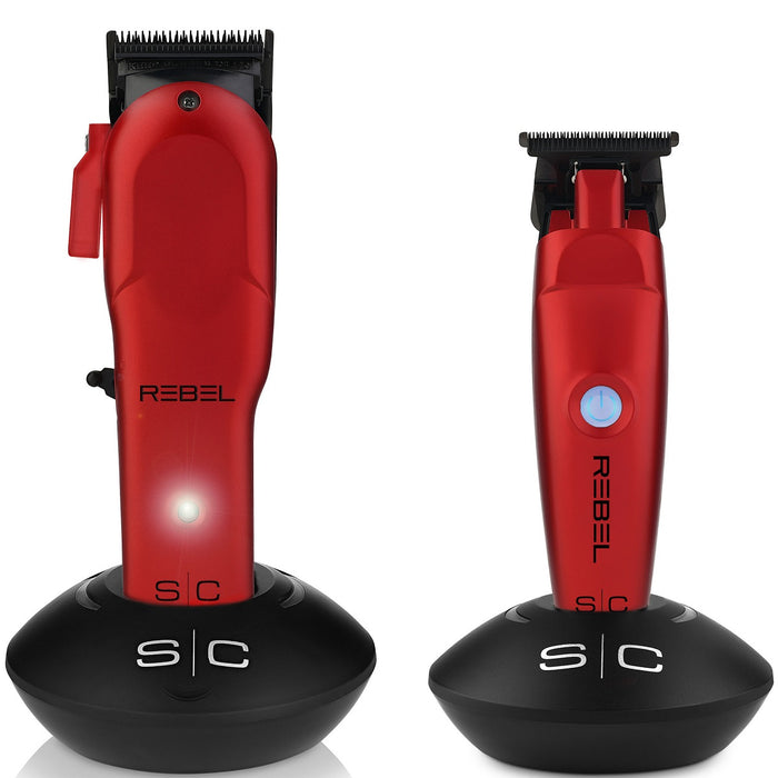 Stylecraft REBEL Professional Modular Clipper & Trimmer Red Combo #SC203R