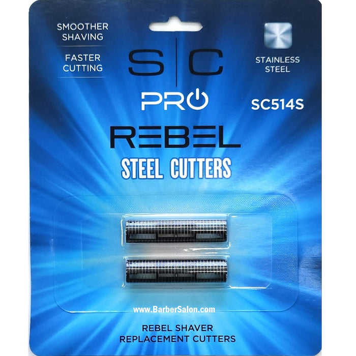 Stylecraft Replacement Rebel Shaver Set of 2 Stainless Steel Cutter Blades #SC514S